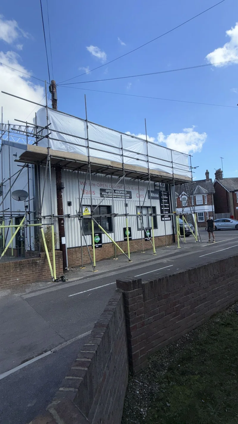 Commercial frontage access by A&S Scaffolding