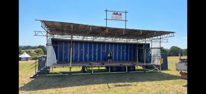 Netley Marsh Steam Rally Festival - Band Stage by A&S Scaffolding